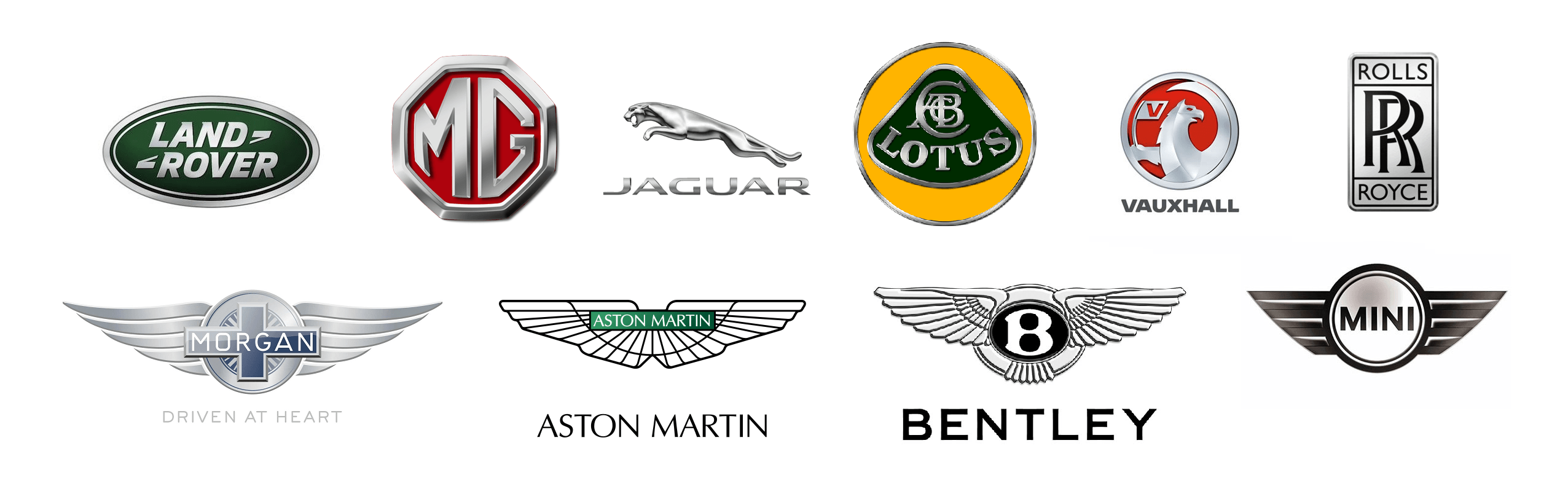 European Car Manufacturers Logo - Ten British Car Brands... and Who Owns Them | Borro Private Finance