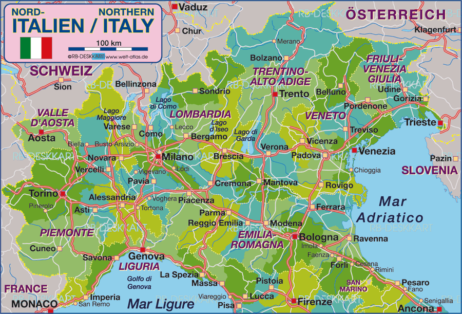 Novara Map - Italy