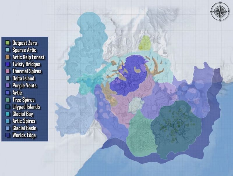 Map of subnautica below zero location of leviathan - bxejade