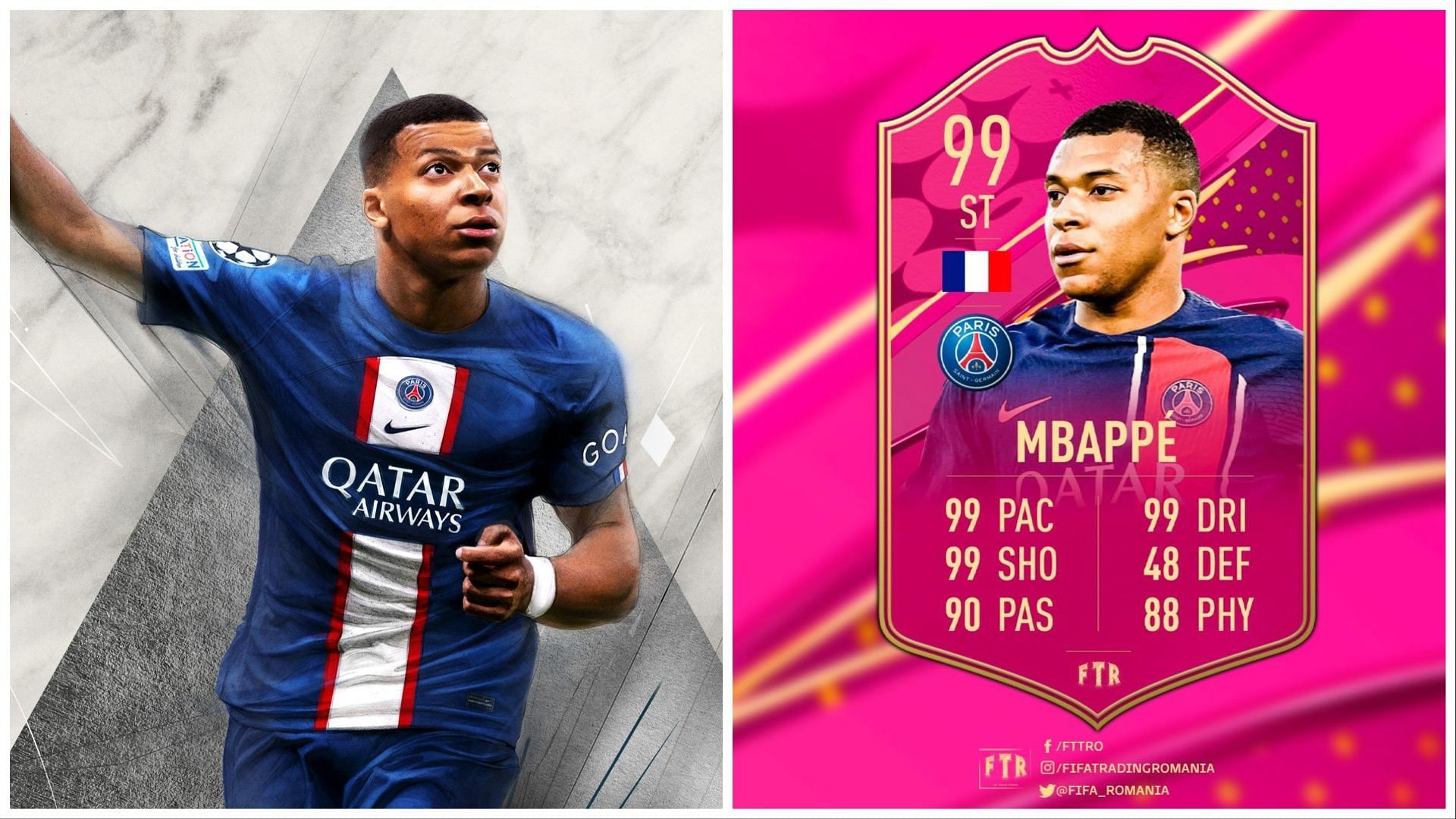 FIFA 23 leak hints at Kylian Mbappe receiving a 99-rated FUTTIES version