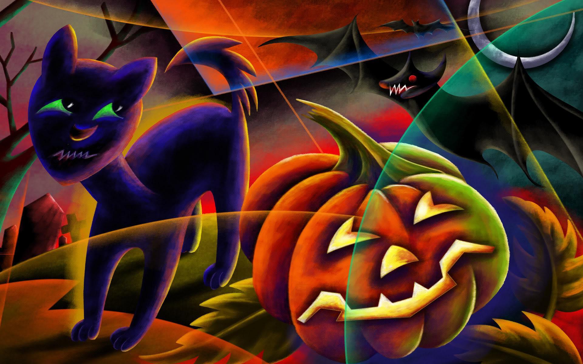 Halloween Neon Wallpapers - Wallpaper Cave