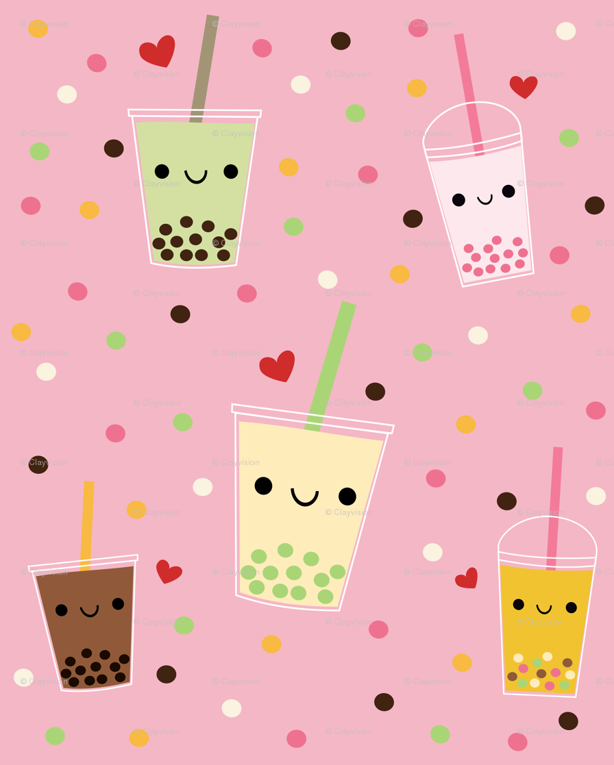 Top 80+ cute kawaii boba tea wallpaper super hot - in.coedo.com.vn