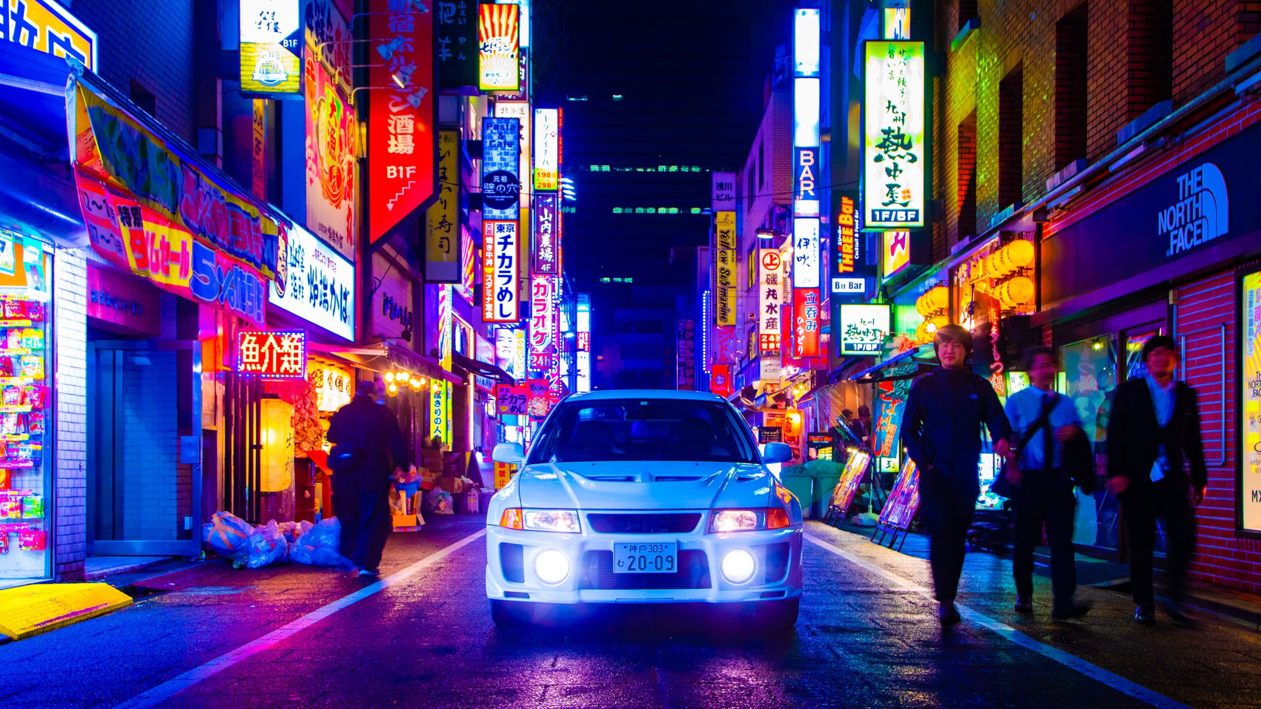 Night JDM Cars Wallpaper 4K