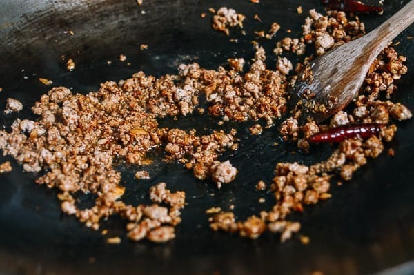 Spicy Crispy Pork Noodles, by thewoksoflife.com