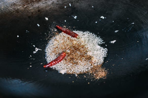 Spicy Crispy Pork Noodles, by thewoksoflife.com