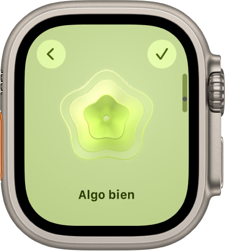 La pantalla “Estado de ánimo” de la app Mindfulness.