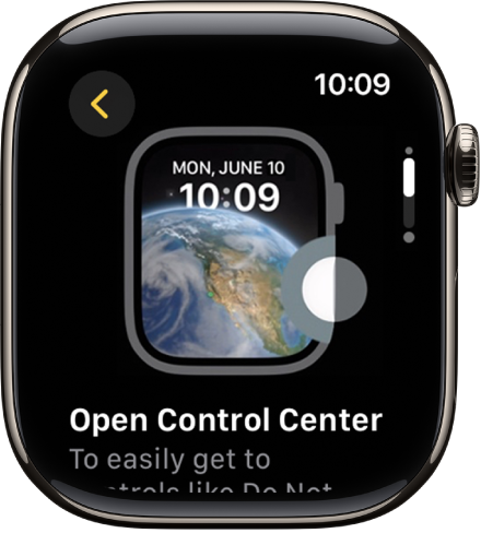 A tip to open Control Center.