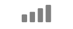 L’icône d’état de l’intensité du signal cellulaire (quatre barres).