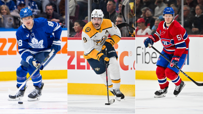 Veckans tre svenska stjärnor i NHL William Nylander Filip Forsberg Emil Heineman