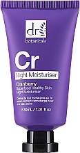 Moisturising Night FAce Cream Dr. Botanicals Cranberry Superfood Healthy Skin Night Moisturiser