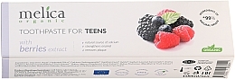 Berry Mix Teen Toothpaste, 6-14 yr Melica Organic Toothpaste For Teens With Berries Extract