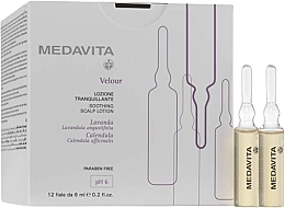 Soothing Scalp Ampoules Medavita Velour Tranquilizing Lotion Ampoules