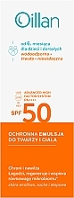 Sun Protection Face and Body Emulsion  Oillan Sun Spf50+