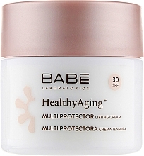 Suojaava & kiinteyttävä voide SPF 30 Babe Laboratorios Healthy Aging Multi Protector Lifting Cream