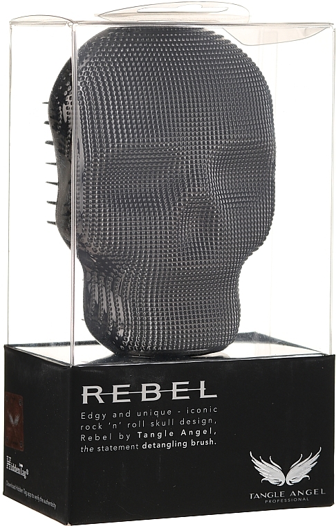 Hiusharja - Tangle Angel Rebel Brush Black Chrome