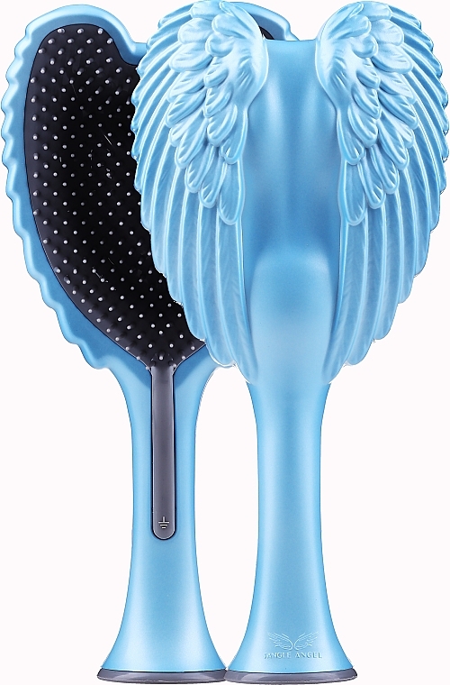 Hiusharja - Tangle Angel 2.0 Detangling Brush Matt Satin Blue/Grey