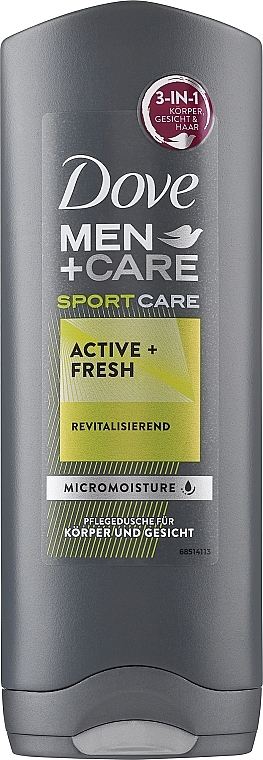 Suihkugeeli - Dove for Men Plus Care Sport Active+Fresh