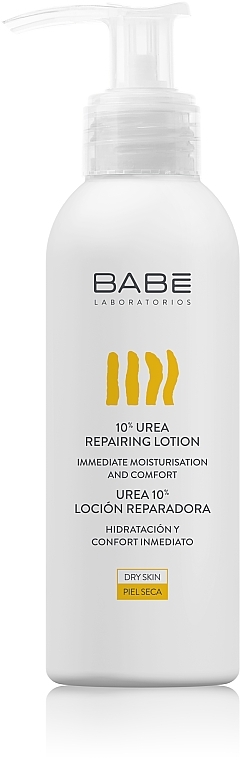 Hoitava voide "10% Urea" kuivalle ja herkälle iholle - Babe Laboratorios 10 % Urea Repairing Lotion Trevel Size