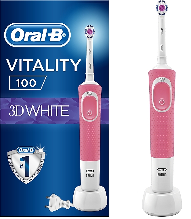 Sähköhammasharja, vaaleanpunainen - Oral-B Vitality 100 D100.413.1 PRO 3D