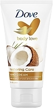 Käsivoide kookosöljyllä ja mantelimaidolla Dove Nourishing Secrets Resroring Ritual Hand Cream