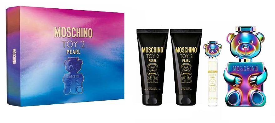 Moschino Toy 2 Pearl Setti (eau de parfum/100ml + eau de parfum/10ml + vartalovoide/100ml + suihkugeeli/100ml)