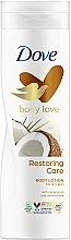 Elvyttävä vartalovoide kookosöljyllä ja mantelimaidolla Dove Nourishing Secrets Restoring Ritual Body Lotion