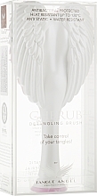 Enkelin hiusharja, valkoinen-vaaleanpunainen Tangle Angel Cherub 2.0 Gloss White