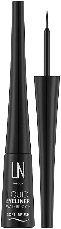 Nestemäinen eyeliner, pehmeä - LN Professional Liquid Waterproof Eyeliner Soft Brush