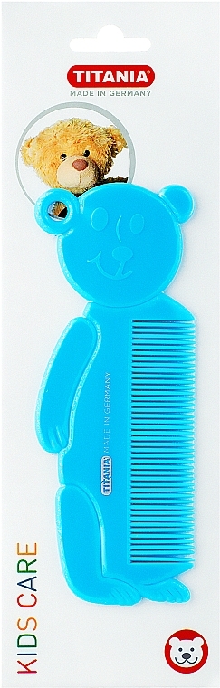 Kids Bear Hair Brush, blue - Titania