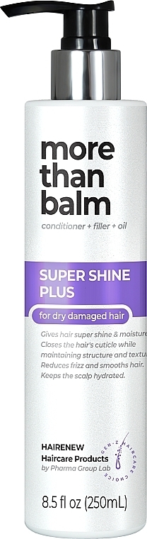 100% Mirror Gloss Conditioner - Hairenew Super Shine Plus Balm Hair