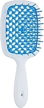 Hair Brush, white and blue Janeke Superbrush