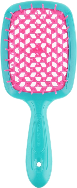 Hair Brush, turquoise and pink - Janeke Superbrush