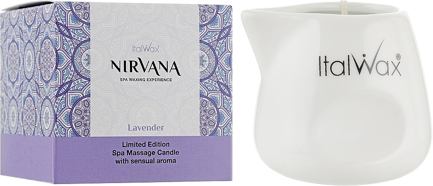 Scented Massage Candle "Nirvana. Lavender" - ItalWax Nirvana Lavender Spa Massage Candle