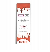 Hair Foil, 5x16, red, 200 pcs StyleTek