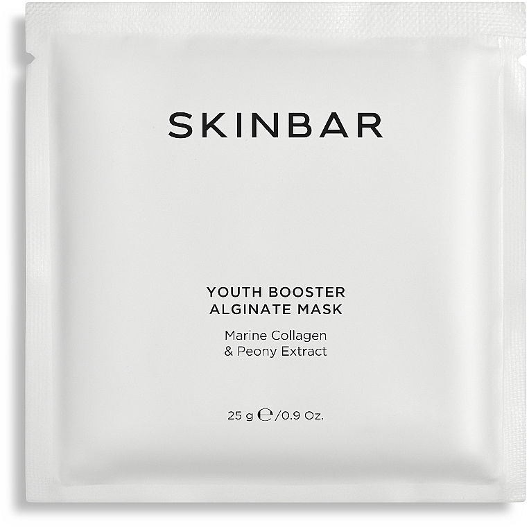 Oppstrammende alginatmaske med kollagen og peonekstrakt - SKINBAR Marine Collagen & Peony Extract Alginate Mask