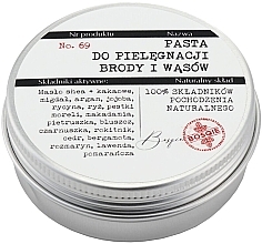 Skjegg- og bartpasta Bosqie Paste For Beard And Mustache Care