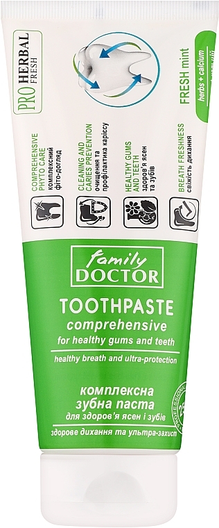 Complex Toothpaste "Healthy Breath & Ultra-Protection" - Family Doctor Toothpaste