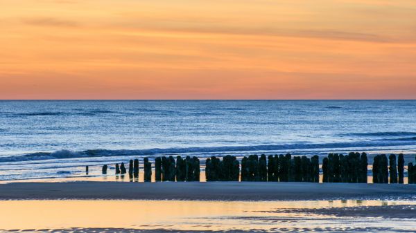 Sonnenlicht, Landschaft, Sonnenuntergang, Meer, Bucht, Wasser