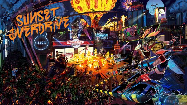 karneval,Xbox One,Sunset Overdrive,festival,publikum