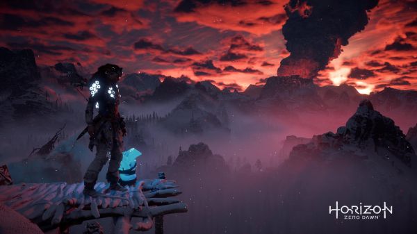 Horizon Zero Alba,Aloy,arte digitale,videogiochi