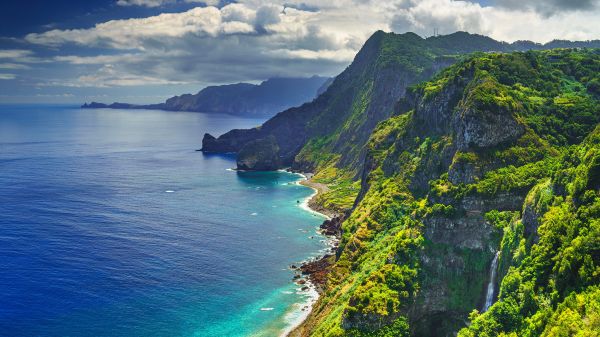 natur,Portugal,madeira,fjellene,kyst,hav