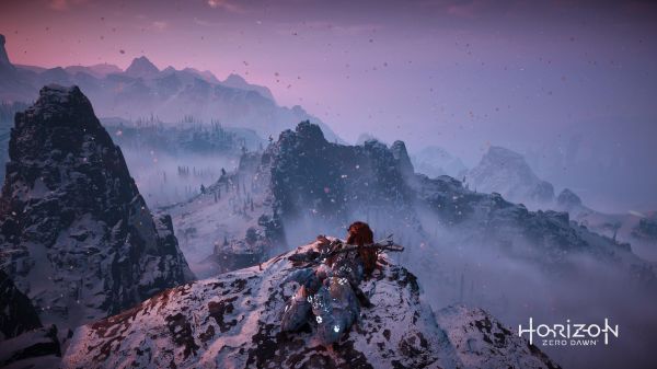 Horizon Zero Alba,Aloy,arte digitale,videogiochi