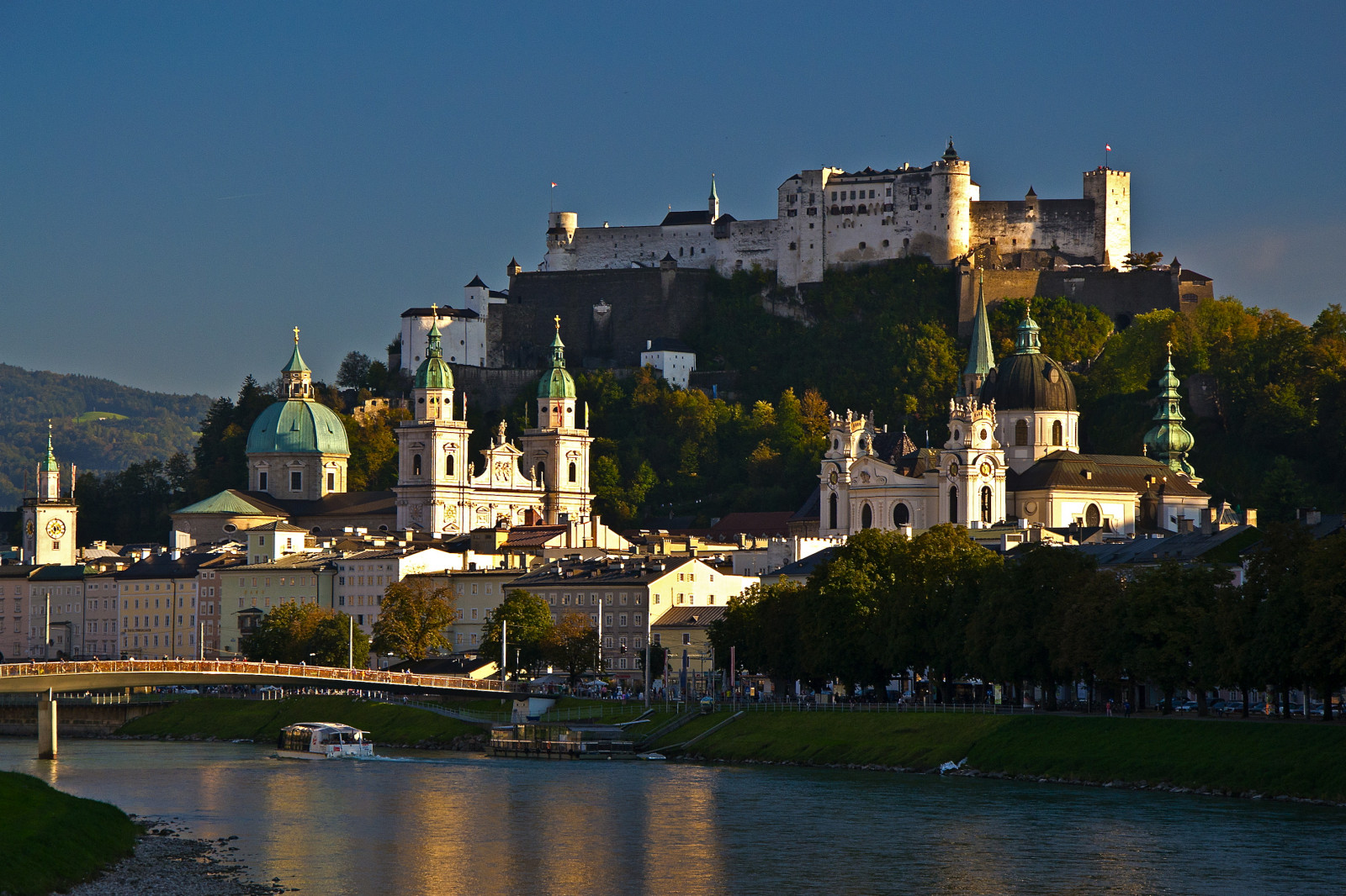 Salzburg, Österreich, Osterreich, Dom, Dom, September, Festung, Festung, Salzach, Hohensalzburg, Makartsteg, Universit tskirche, Nikond3100