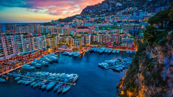 Monaco,Trey Ratcliff,fotografia,paesaggio urbano,costruzione,acqua