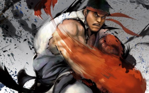 videospill, street Fighter, Ryu Street Fighter, anime, kunstverk, tegneserier