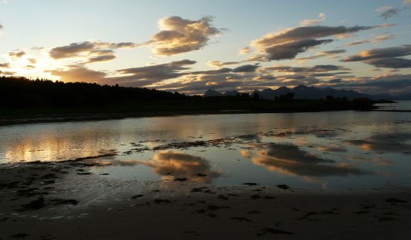 Sonnenlicht,Landschaft,Sonnenuntergang,Meer,See,Bäume