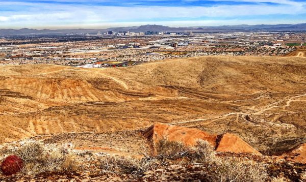 Las Vegas,Wandern,Wüste,Skyline,Tal,Stadt