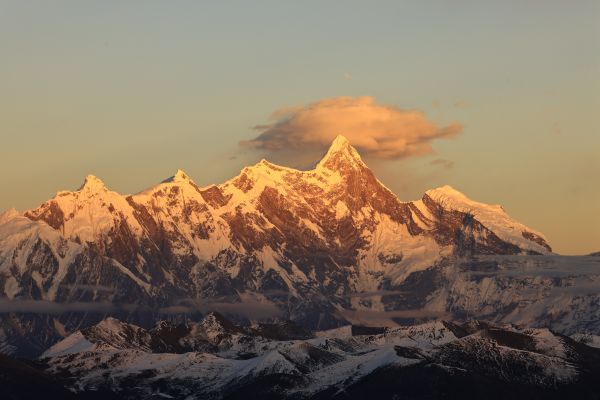 nori,cer,Tibet,munţi,zăpadă,natură