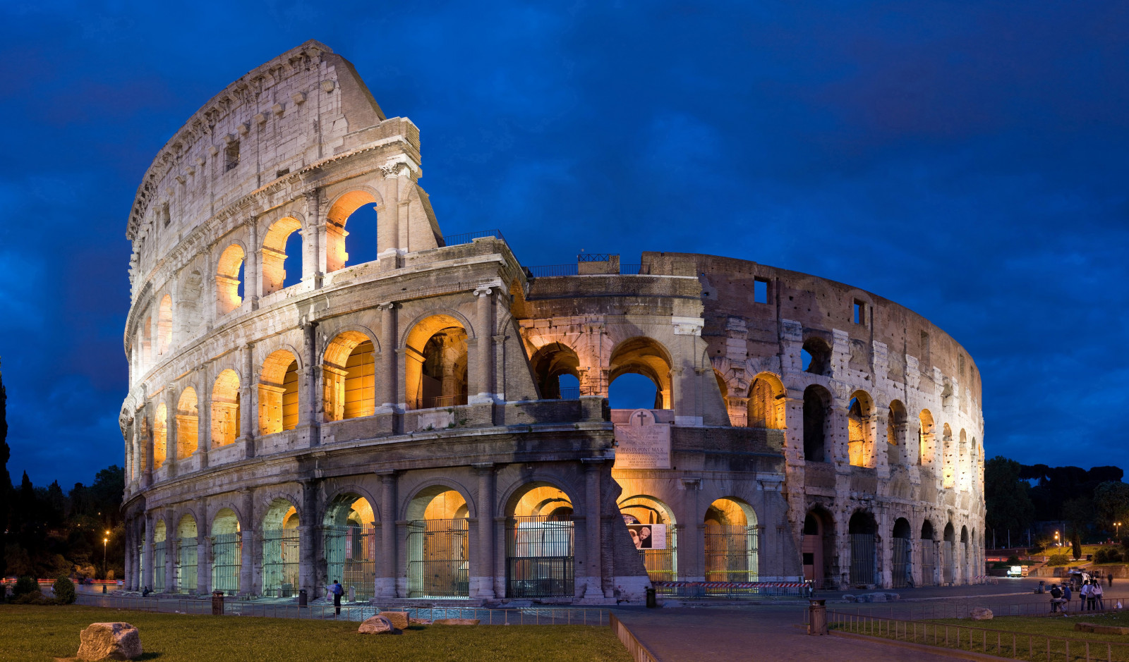 Italien, Nacht-, die Architektur, Gebäude, Bogen, altes Gebäude, Rom, Kolosseum, Palast, Basilika, Wahrzeichen, alte Geschichte, antikes Rom, Alte römische Architektur