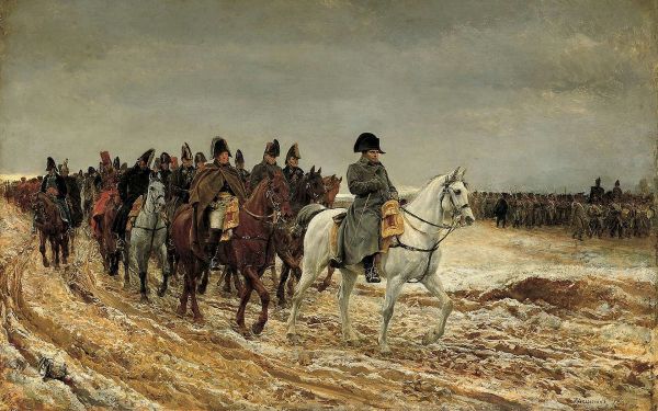 1680x1050 px, pintura, Bonaparte, dentro, Moscou, Napoleão